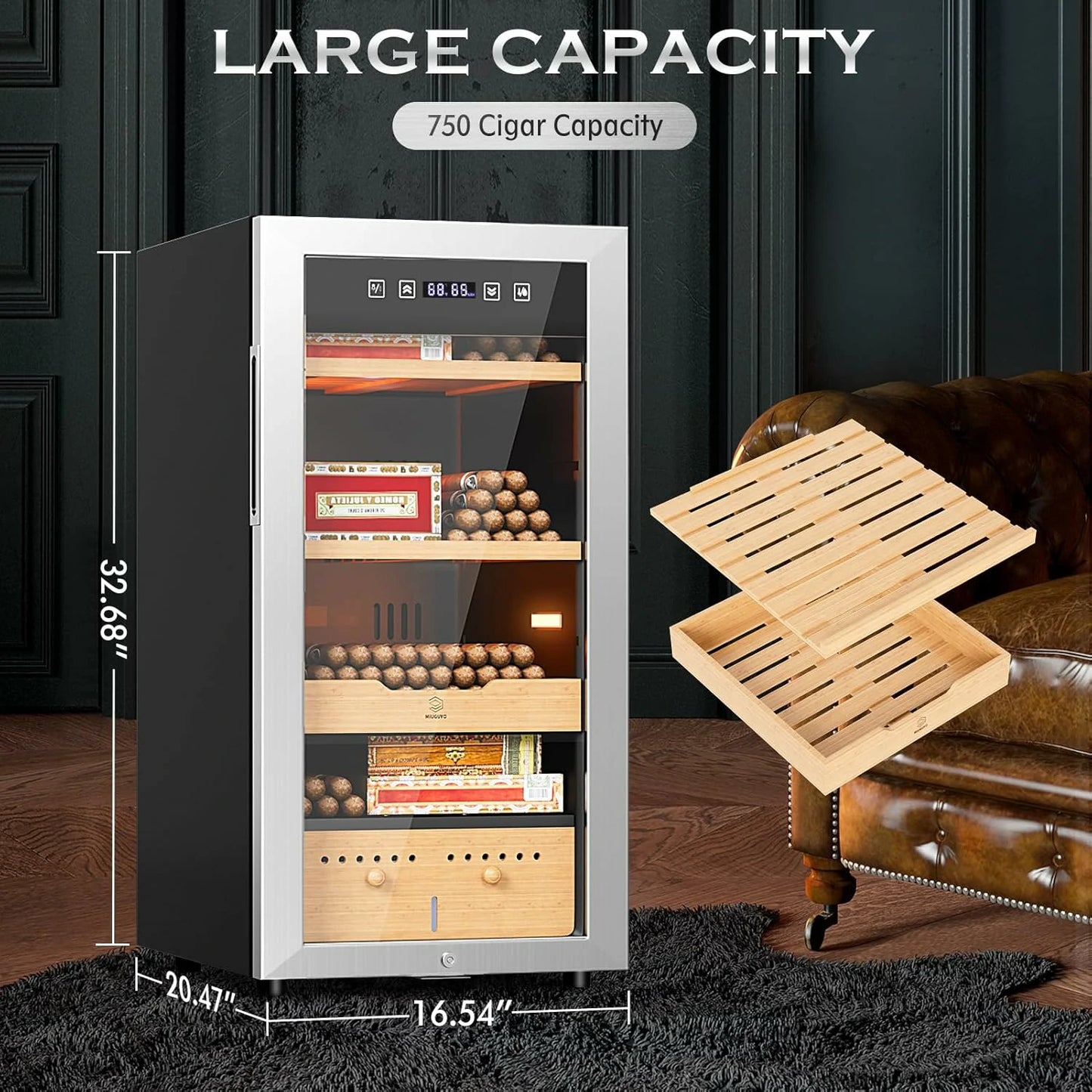 82L Electric Cigar Humidors