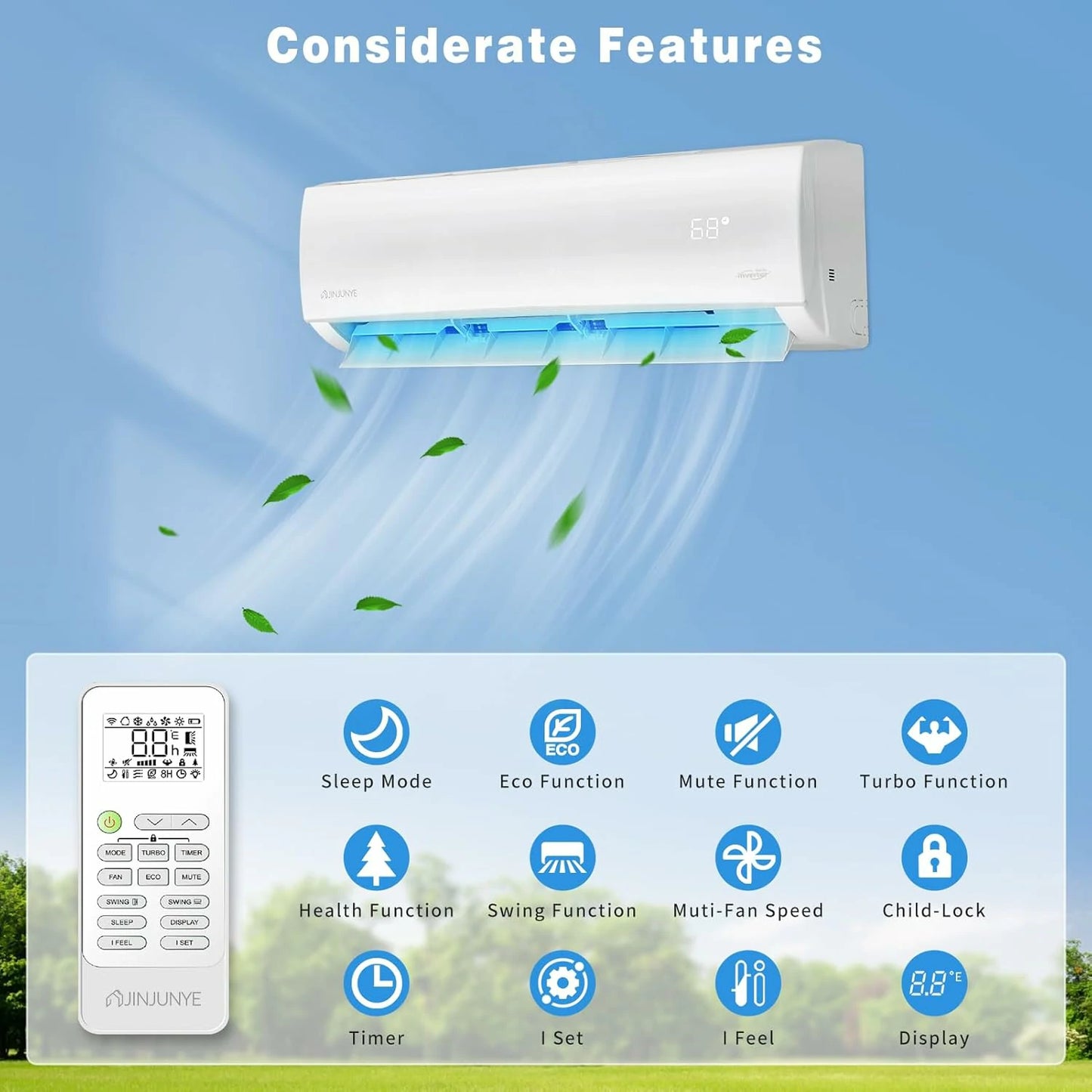 12K/9K Mini Split Air Conditioner