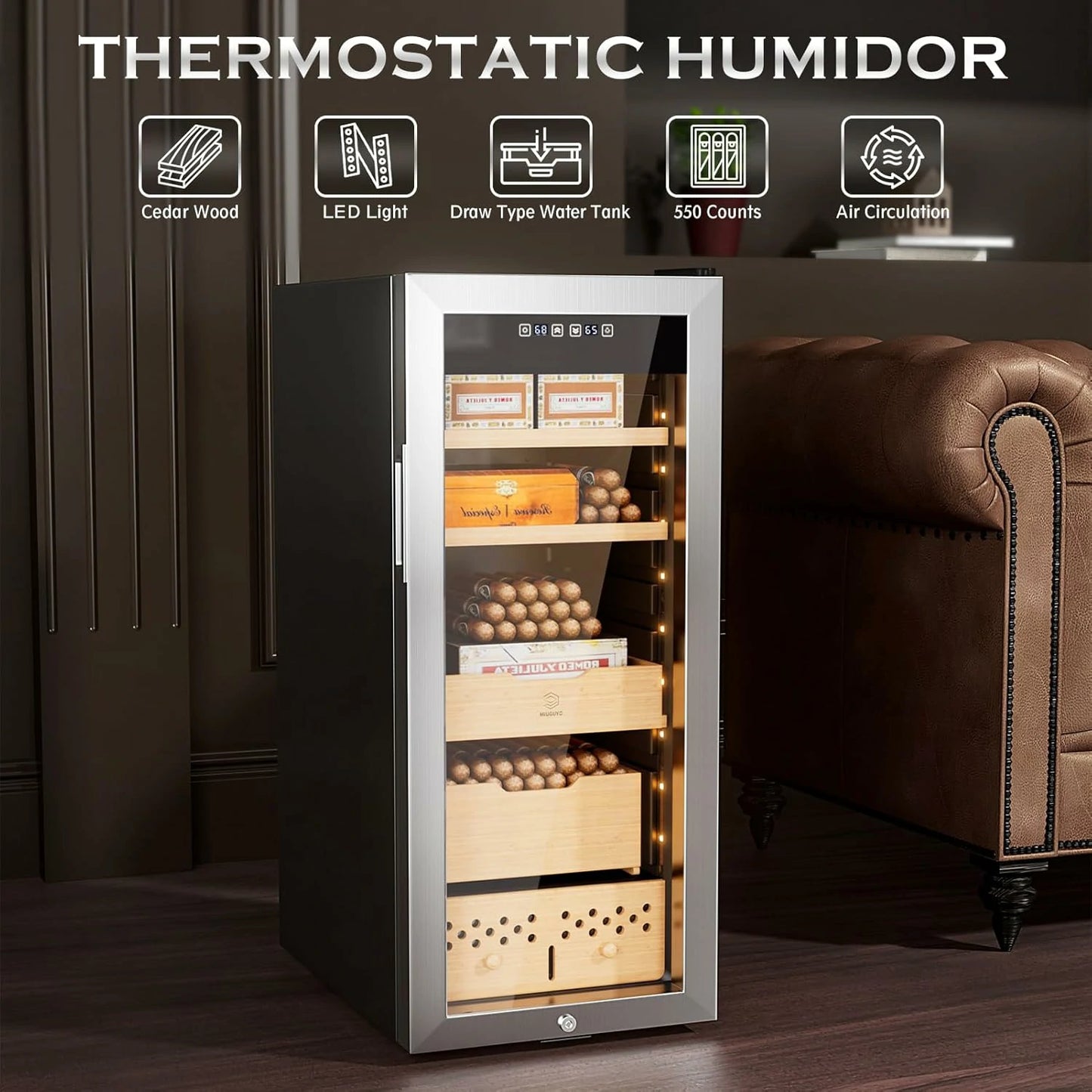 60L Electric Cigar Humidors