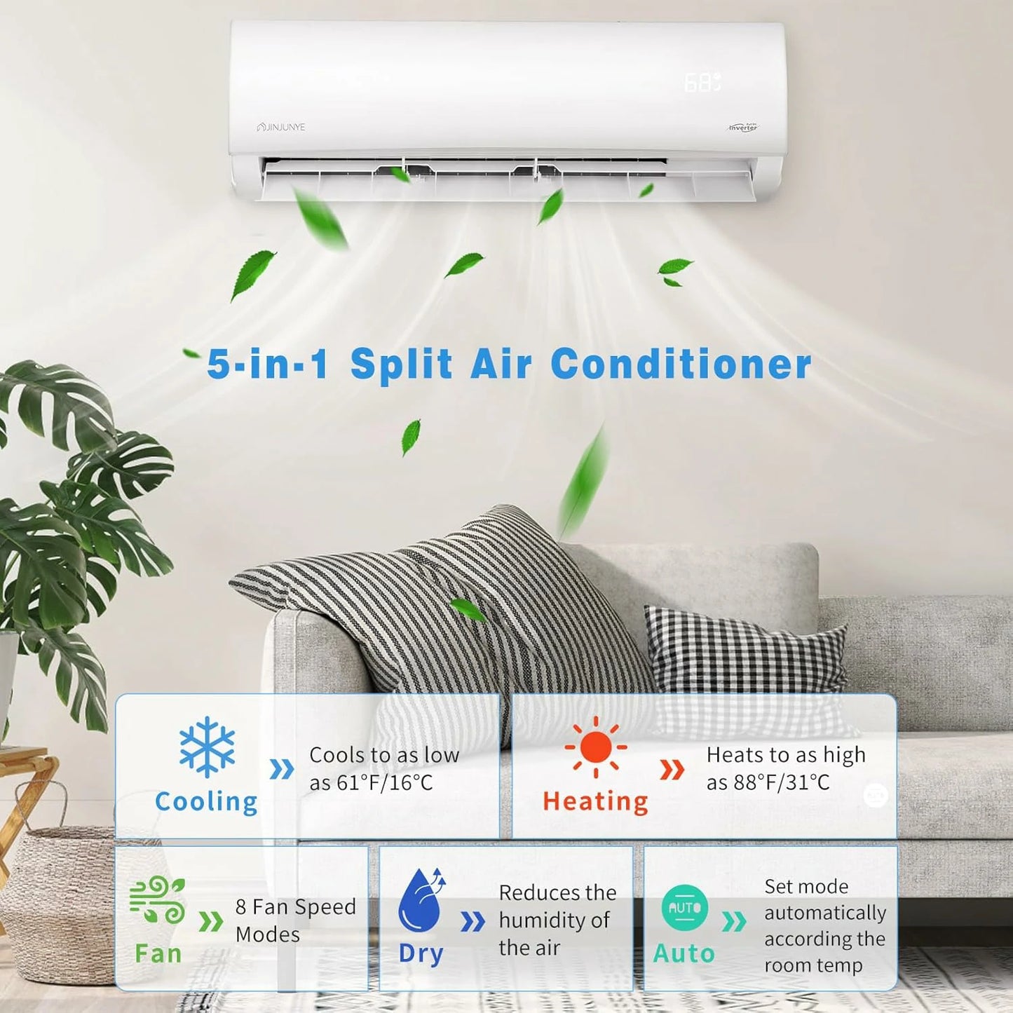 12K/9K Mini Split Air Conditioner