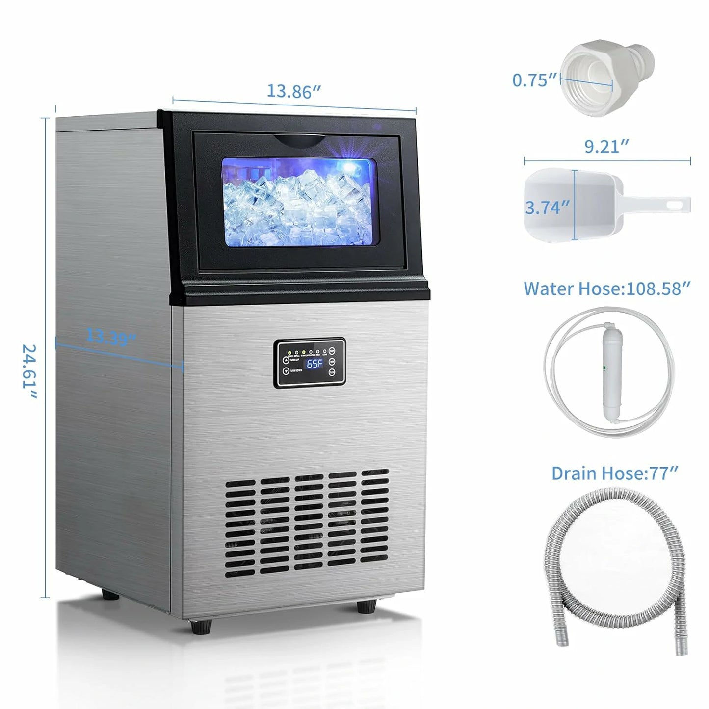 100LBS/Day Ice Maker Machine